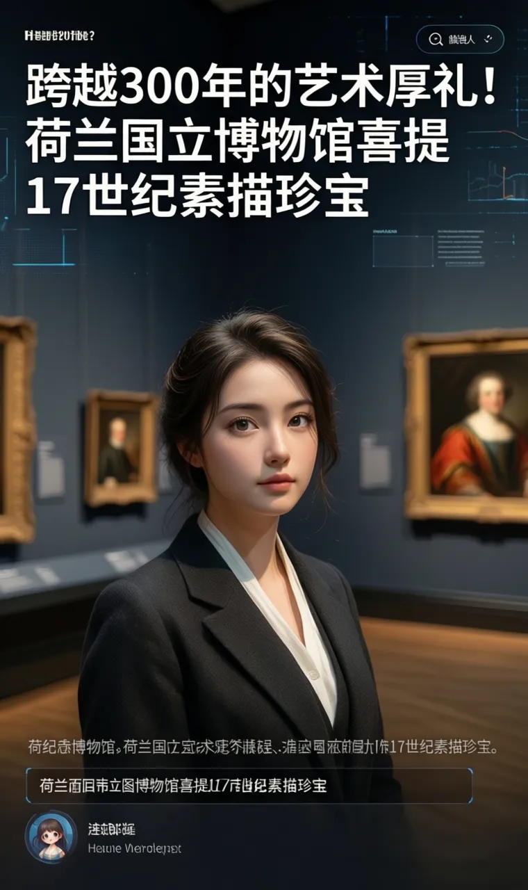 跨越300年的艺术厚礼！荷兰国立博物馆喜提17世纪素描珍宝