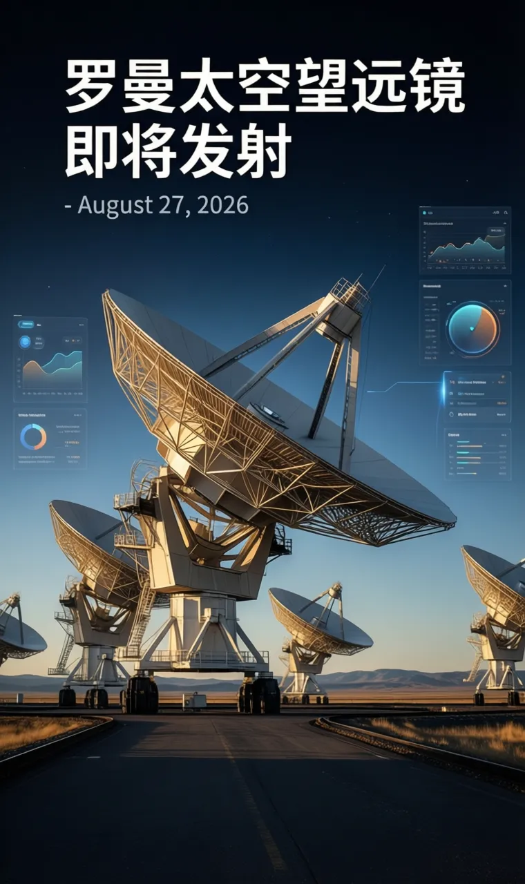 罗曼太空望远镜即将发射 - August 27, 2026