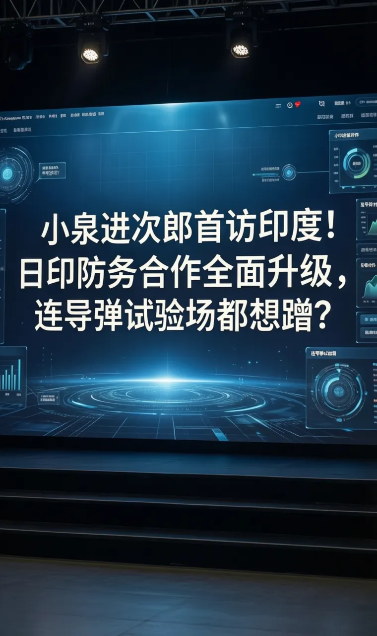 小泉进次郎首访印度！日印防务合作全面升级，连导弹试验场都想蹭？