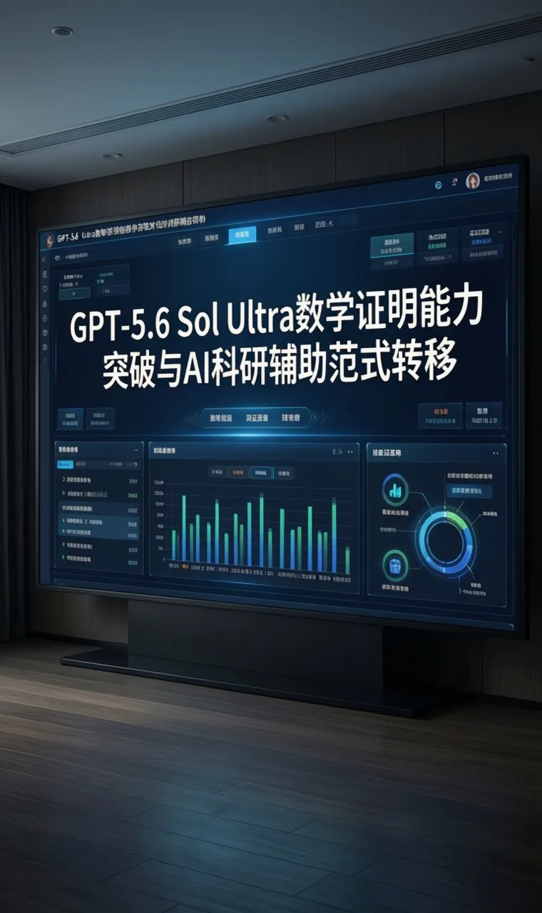 GPT-5.6 Sol Ultra数学证明能力突破与AI科研辅助范式转移