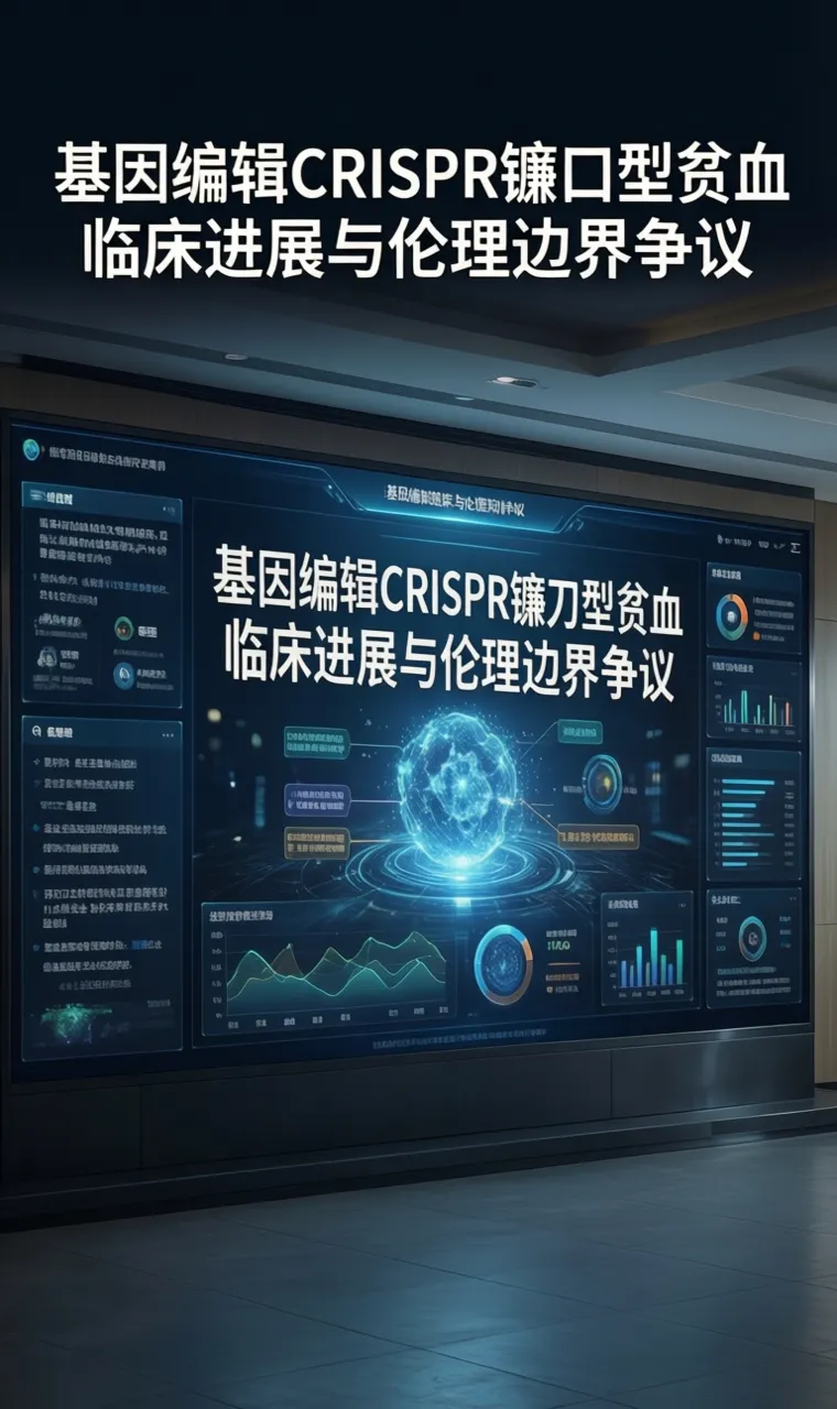 基因编辑CRISPR镰刀型贫血临床进展与伦理边界争议