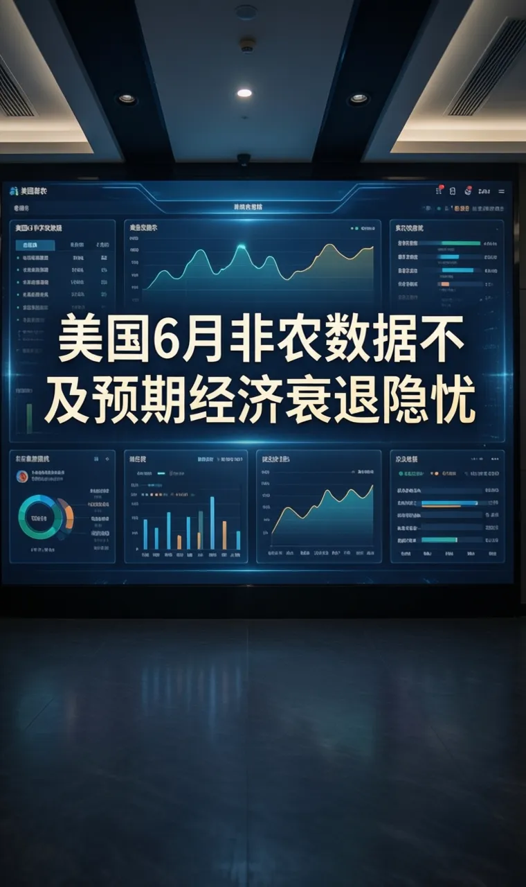美国6月非农数据不及预期经济衰退隐忧