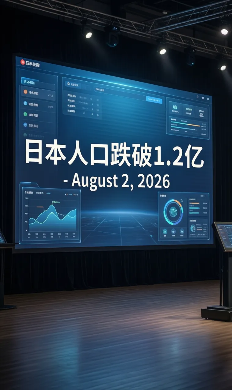 日本人口跌破1.2亿 - August 2, 2026