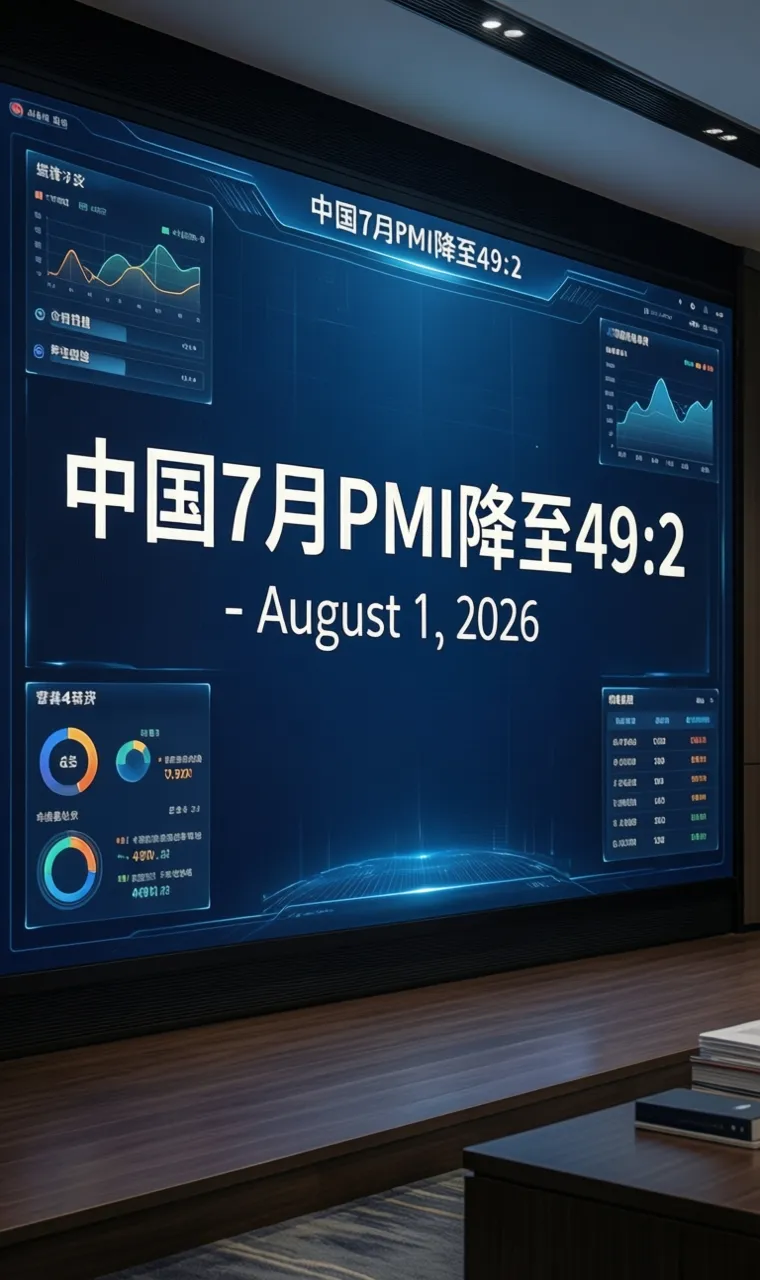 中国7月PMI降至49.2 - August 1, 2026