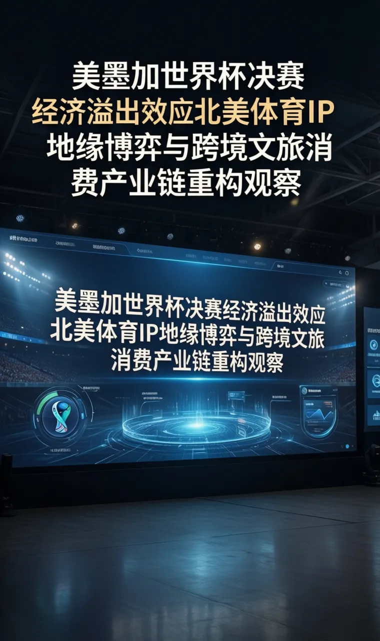 美墨加世界杯决赛经济溢出效应北美体育IP地缘博弈与跨境文旅消费产业链重构观察