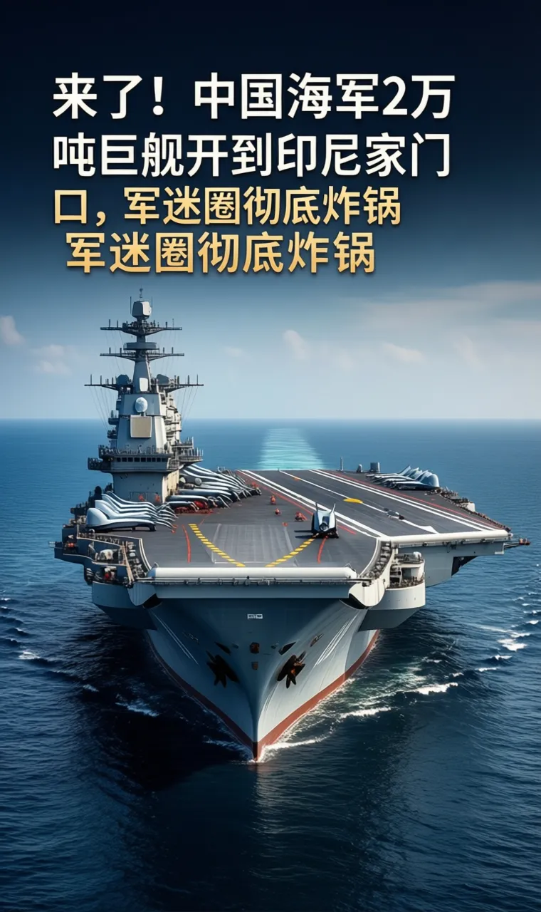 来了！中国海军2万吨巨舰开到印尼家门口，军迷圈彻底炸锅