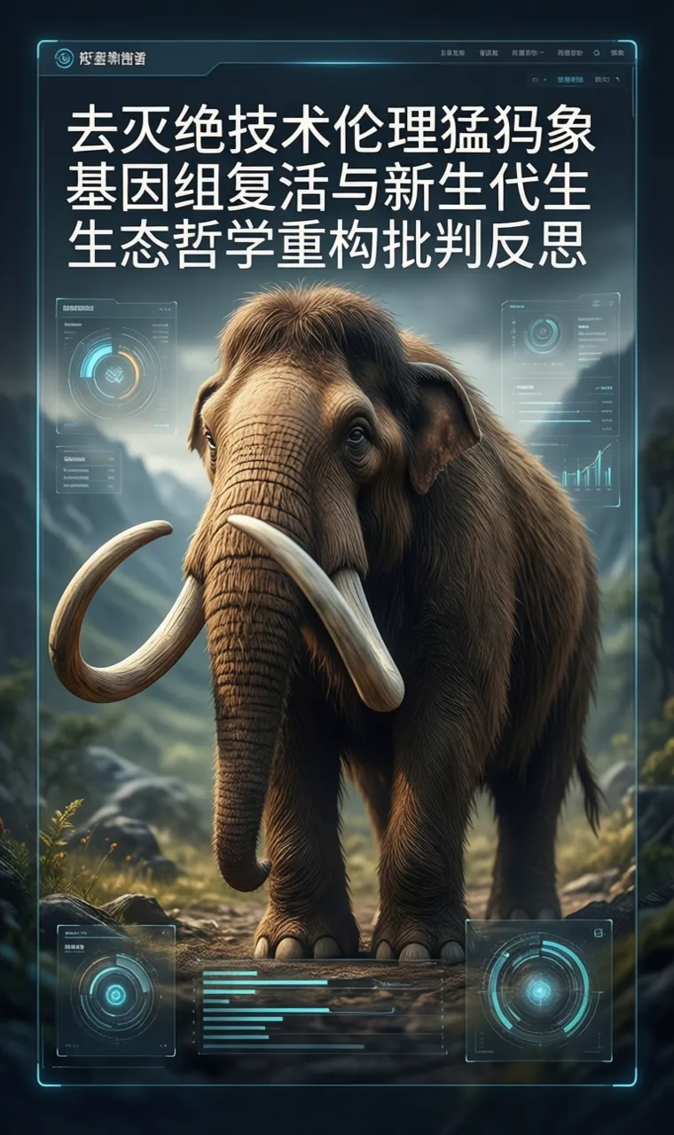 去灭绝技术伦理猛犸象基因组复活与新生代生态哲学重构批判反思