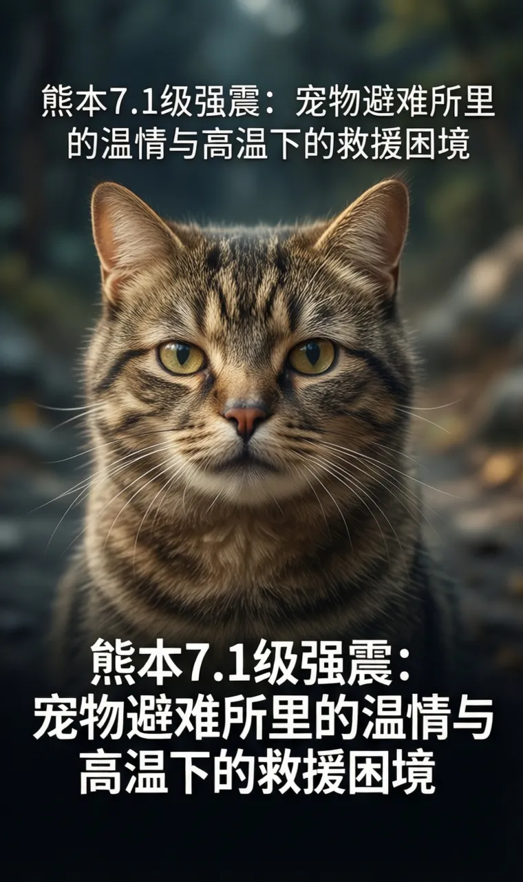 熊本7.1级强震：宠物避难所里的温情与高温下的救援困境