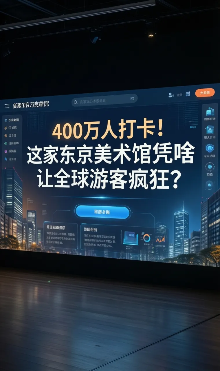 400万人打卡！这家东京美术馆凭啥让全球游客疯狂？