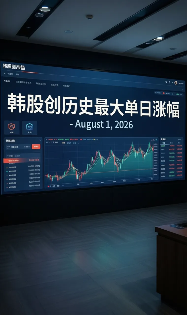 韩股创历史最大单日涨幅 - August 1, 2026