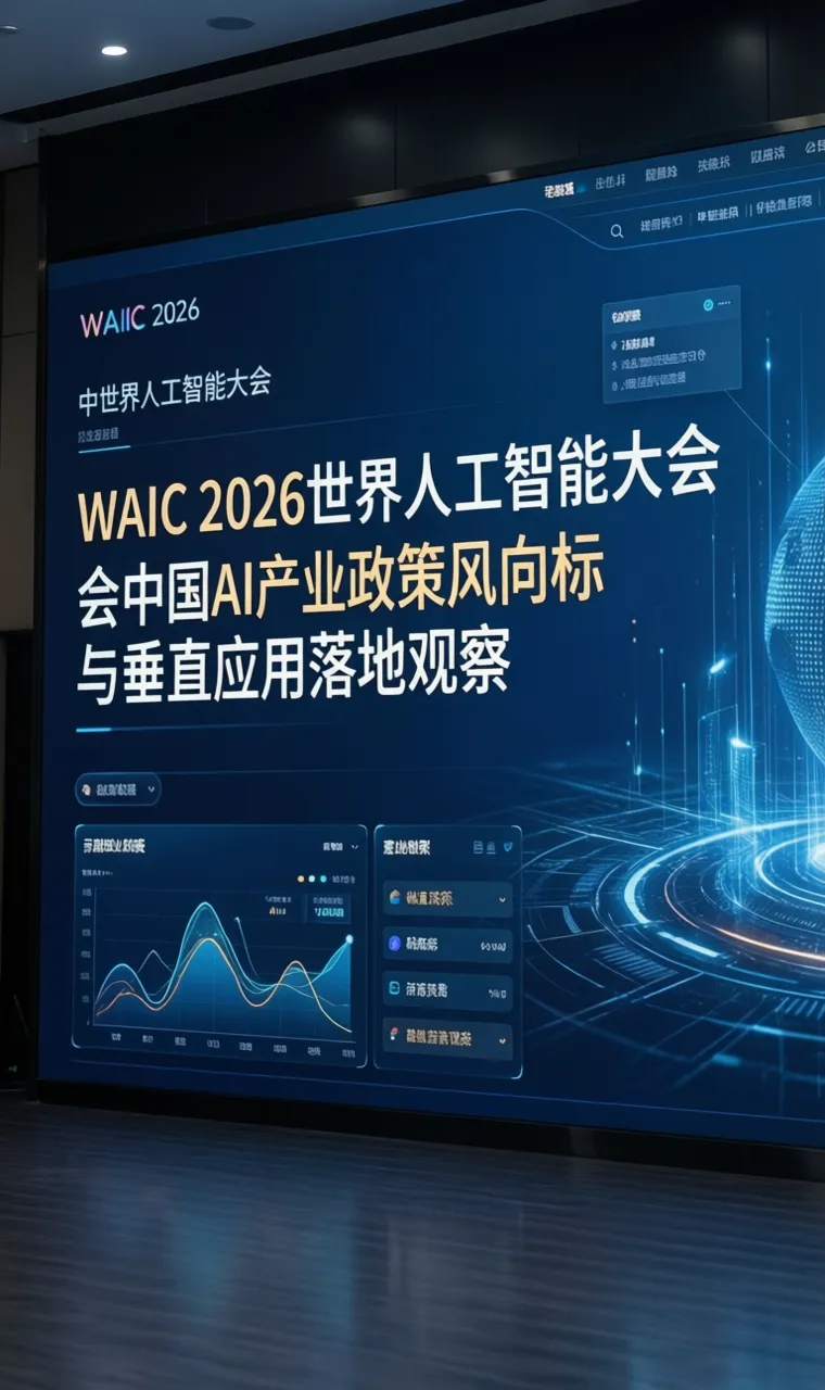 WAIC 2026世界人工智能大会中国AI产业政策风向标与垂直应用落地观察