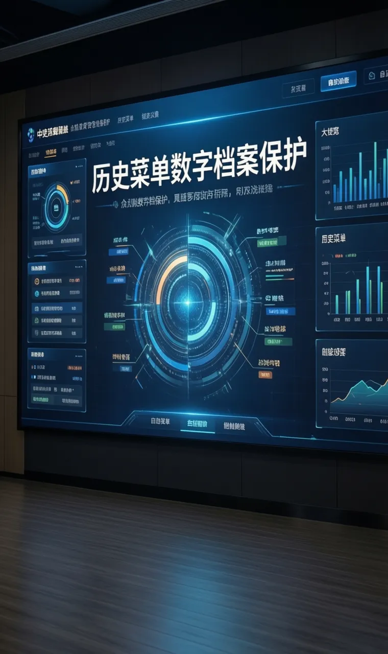 历史菜单数字档案保护