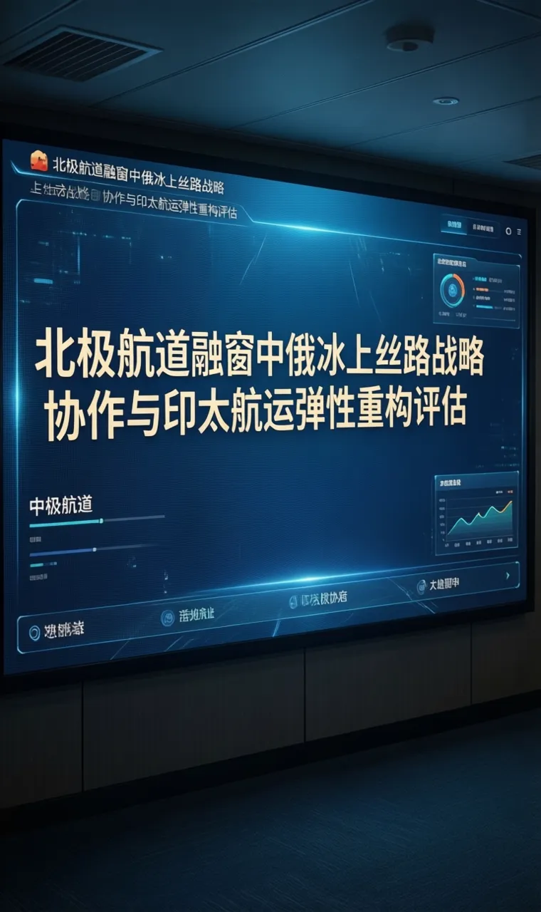 北极航道融窗中俄冰上丝路战略协作与印太航运弹性重构评估