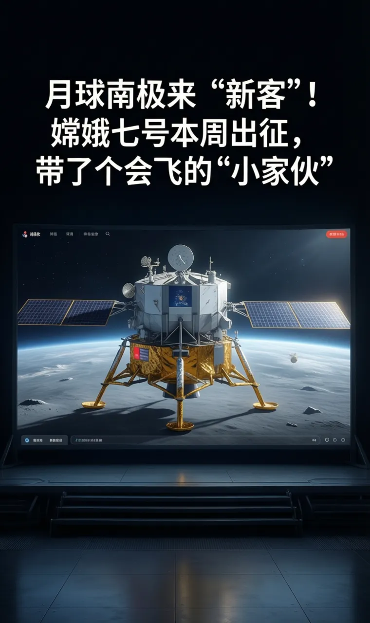 月球南极来