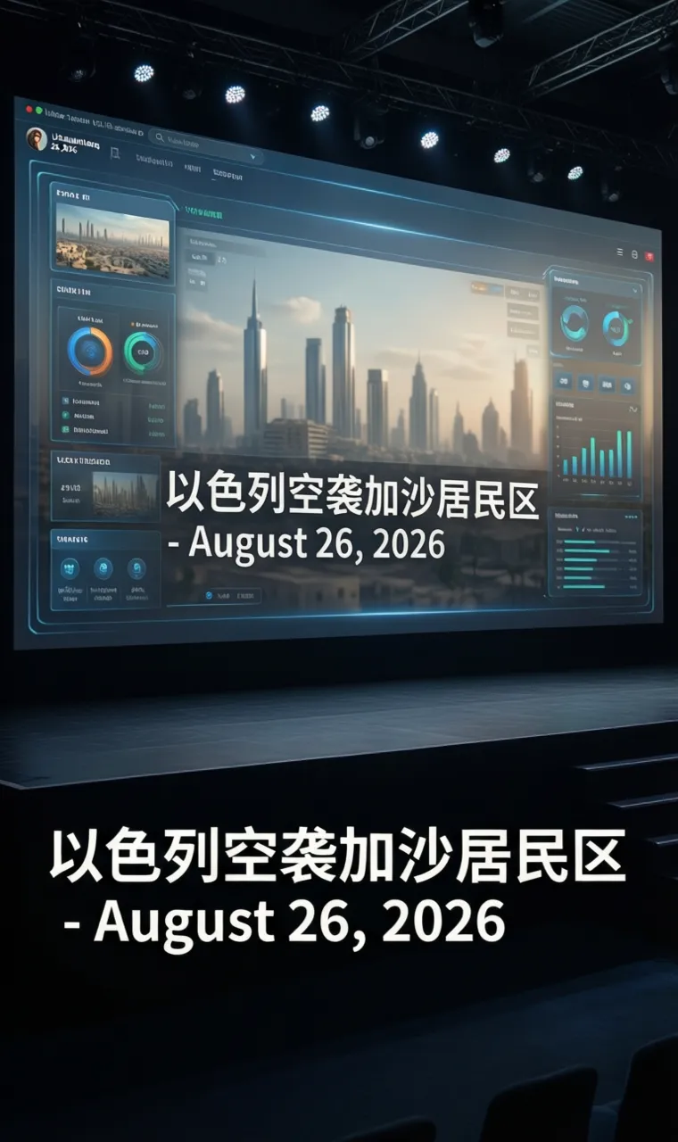 以色列空袭加沙居民区 - August 26, 2026
