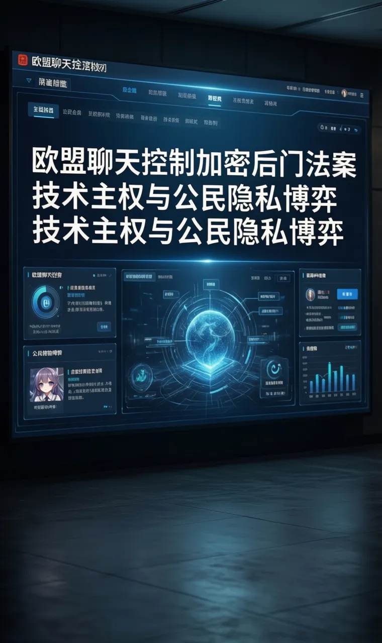 欧盟聊天控制加密后门法案技术主权与公民隐私博弈