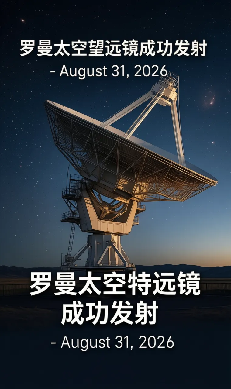 罗曼太空望远镜成功发射 - August 31, 2026
