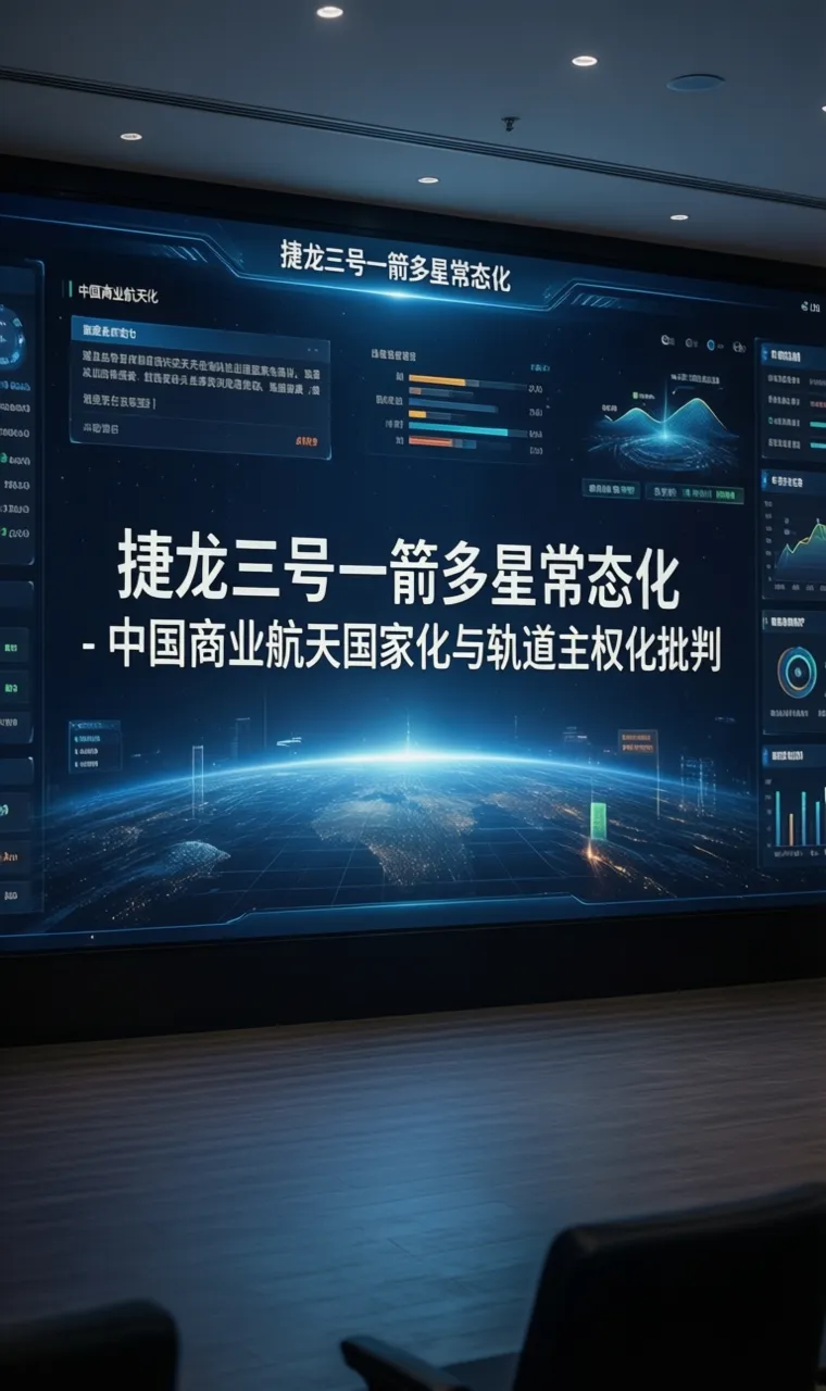 捷龙三号一箭多星常态化 - 中国商业航天国家化与轨道主权化批判