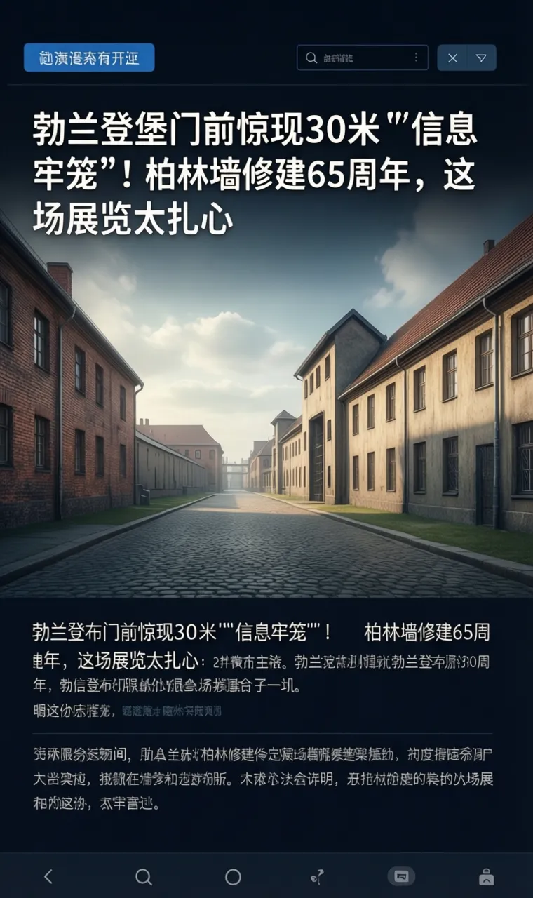 勃兰登堡门前惊现30米