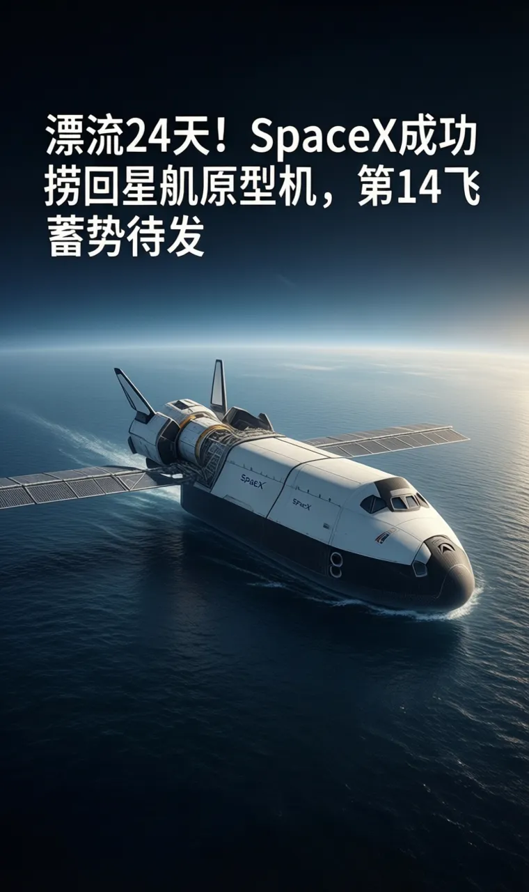 漂流24天！SpaceX成功捞回星舰原型机，第14飞蓄势待发