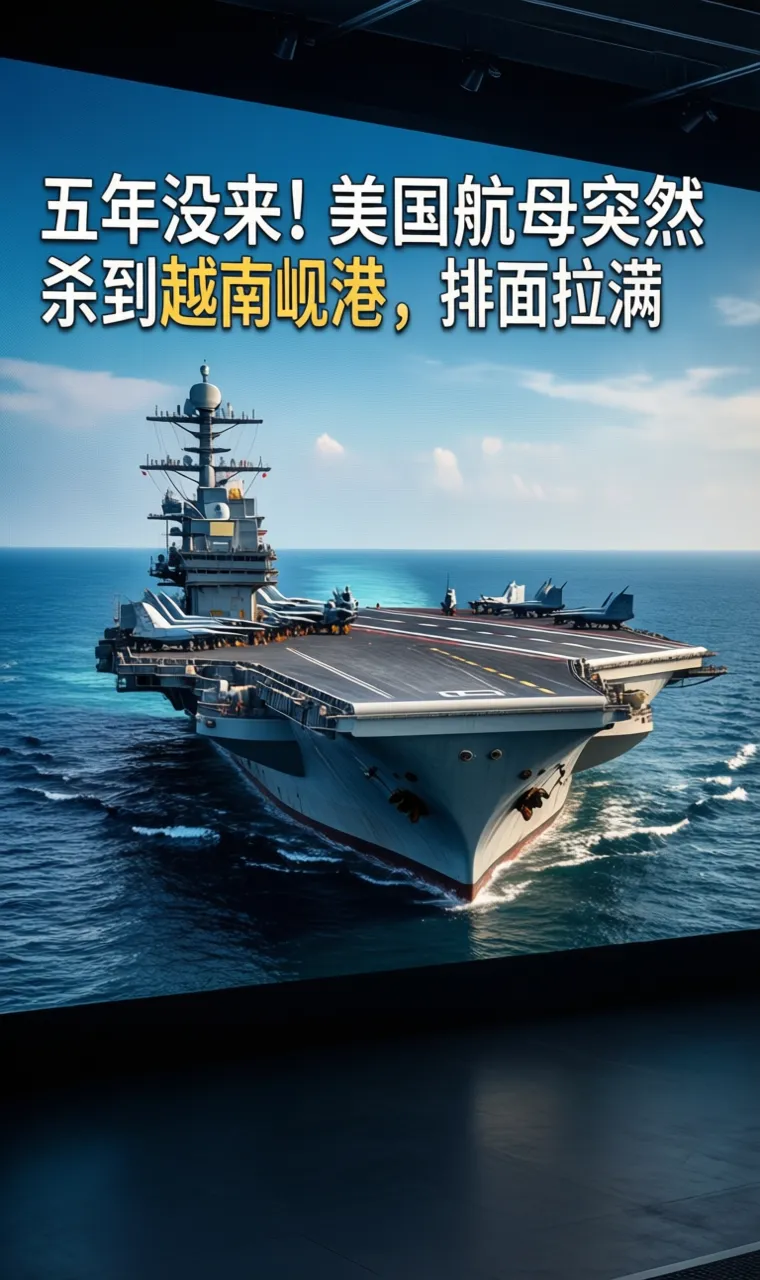 五年没来！美国航母突然杀到越南岘港，排面拉满