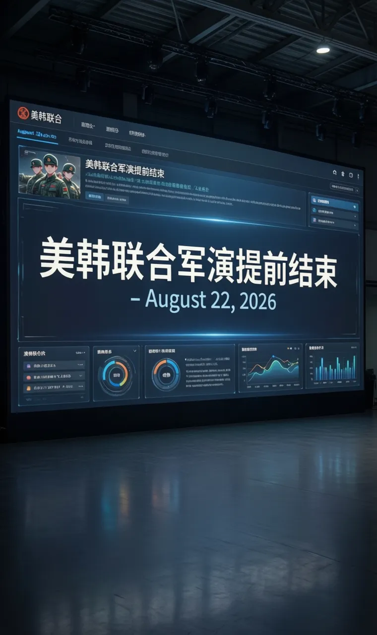 美韩联合军演提前结束 - August 22, 2026