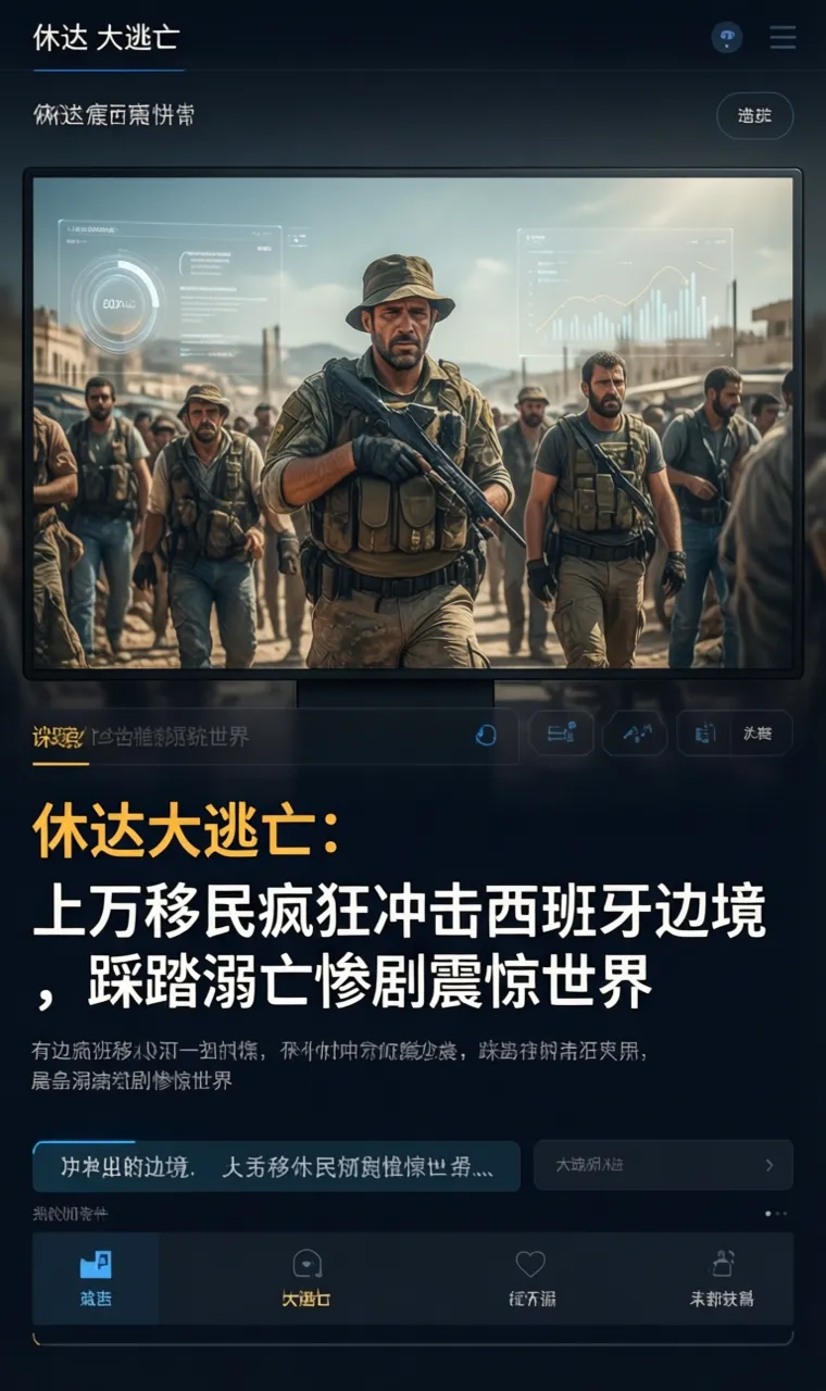 休达大逃亡：上万移民疯狂冲击西班牙边境，踩踏溺亡惨剧震惊世界
