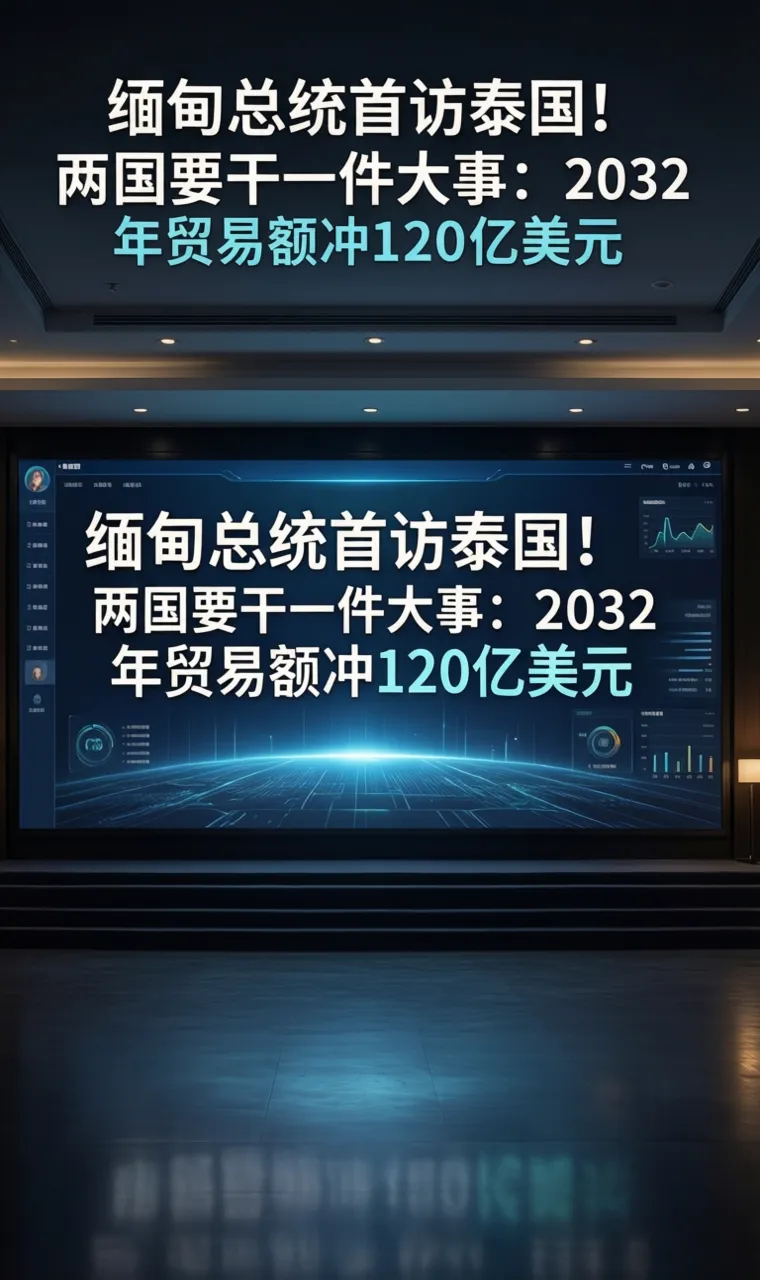 缅甸总统首访泰国！两国要干一件大事：2032年贸易额冲120亿美元