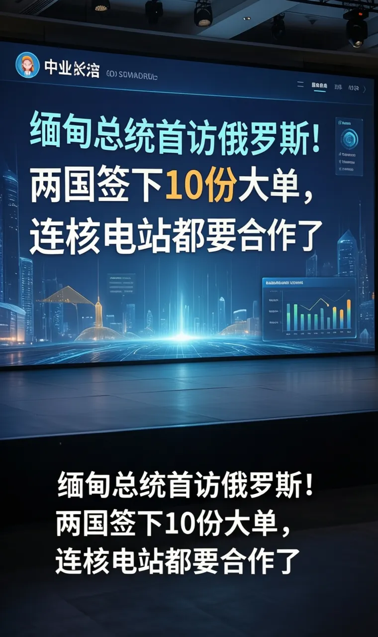 缅甸总统首访俄罗斯！两国签下10份大单，连核电站都要合作了