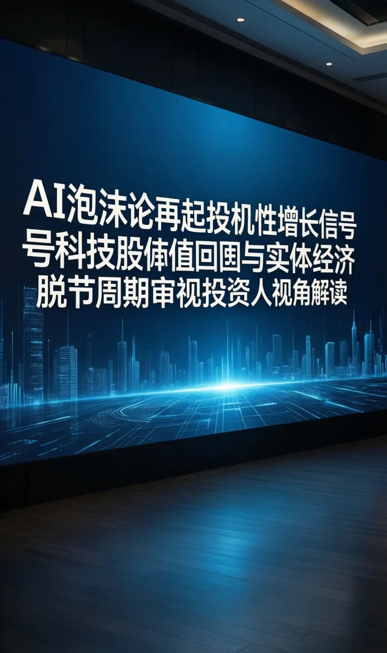 AI泡沫论再起投机性增长信号科技股估值回调与实体经济脱节周期审视投资人视角解读