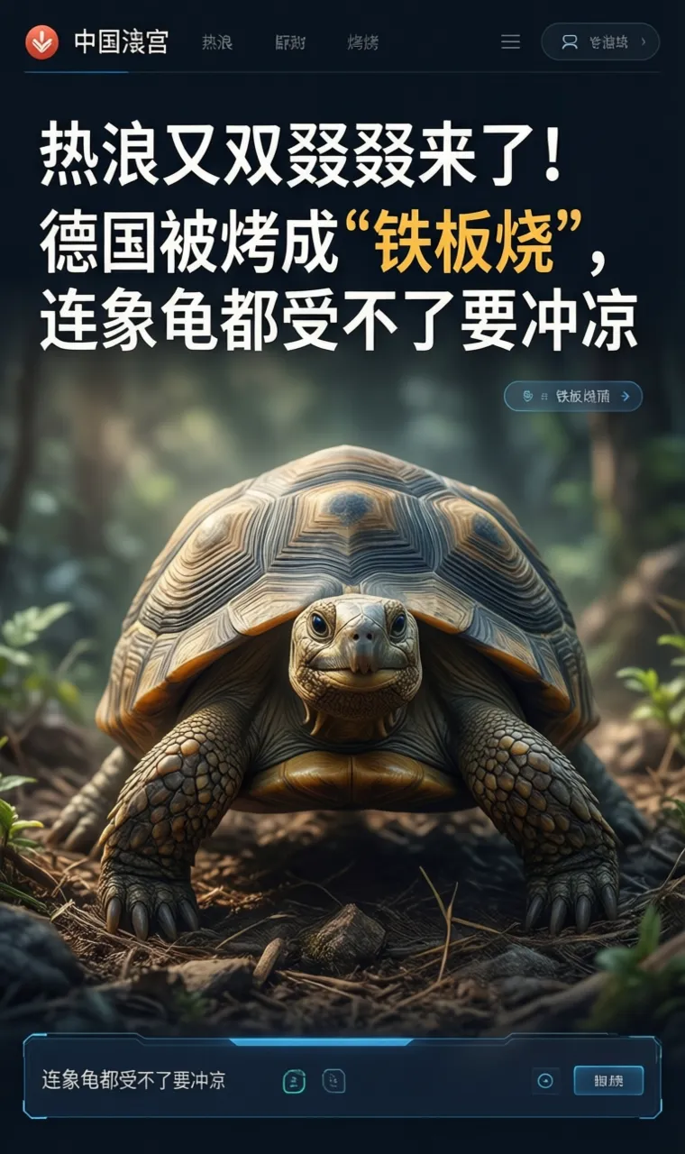 热浪又双叒叕来了！德国被烤成