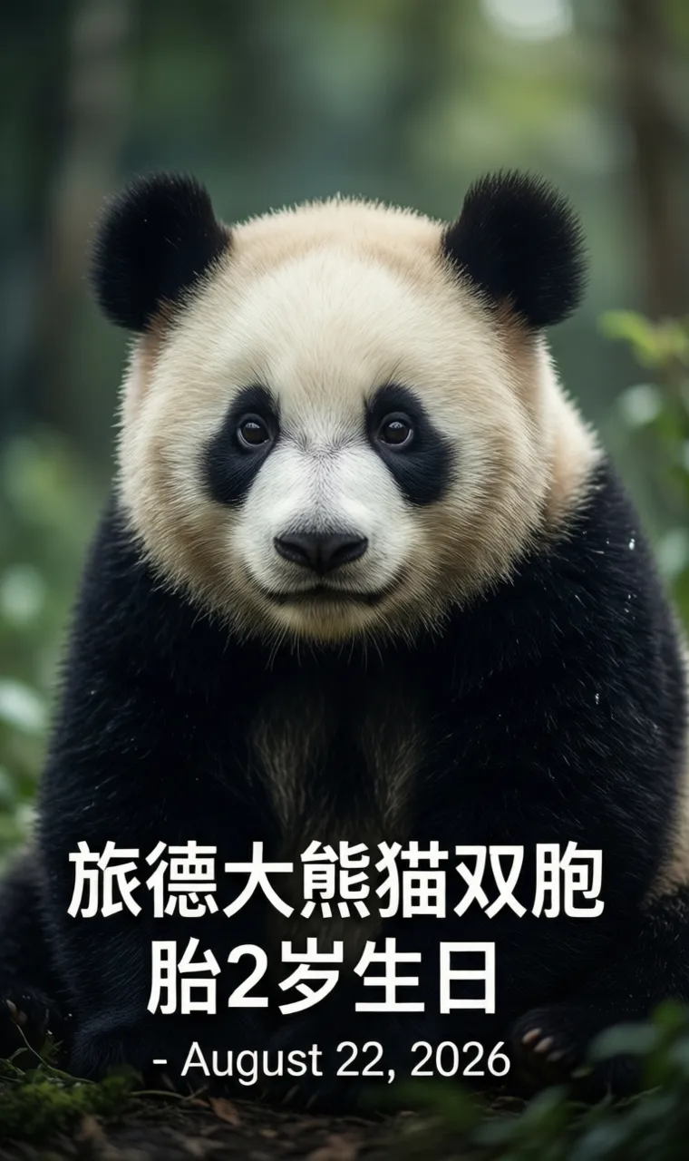 旅德大熊猫双胞胎2岁生日 - August 22, 2026