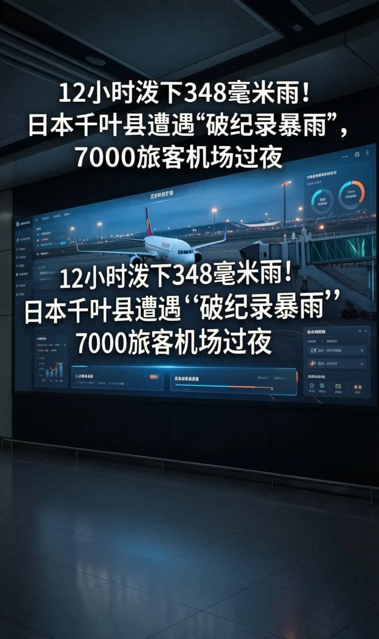 12小时泼下348毫米雨！日本千叶县遭遇