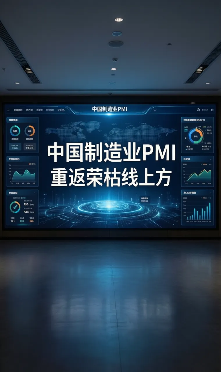 中国制造业PMI重返荣枯线上方