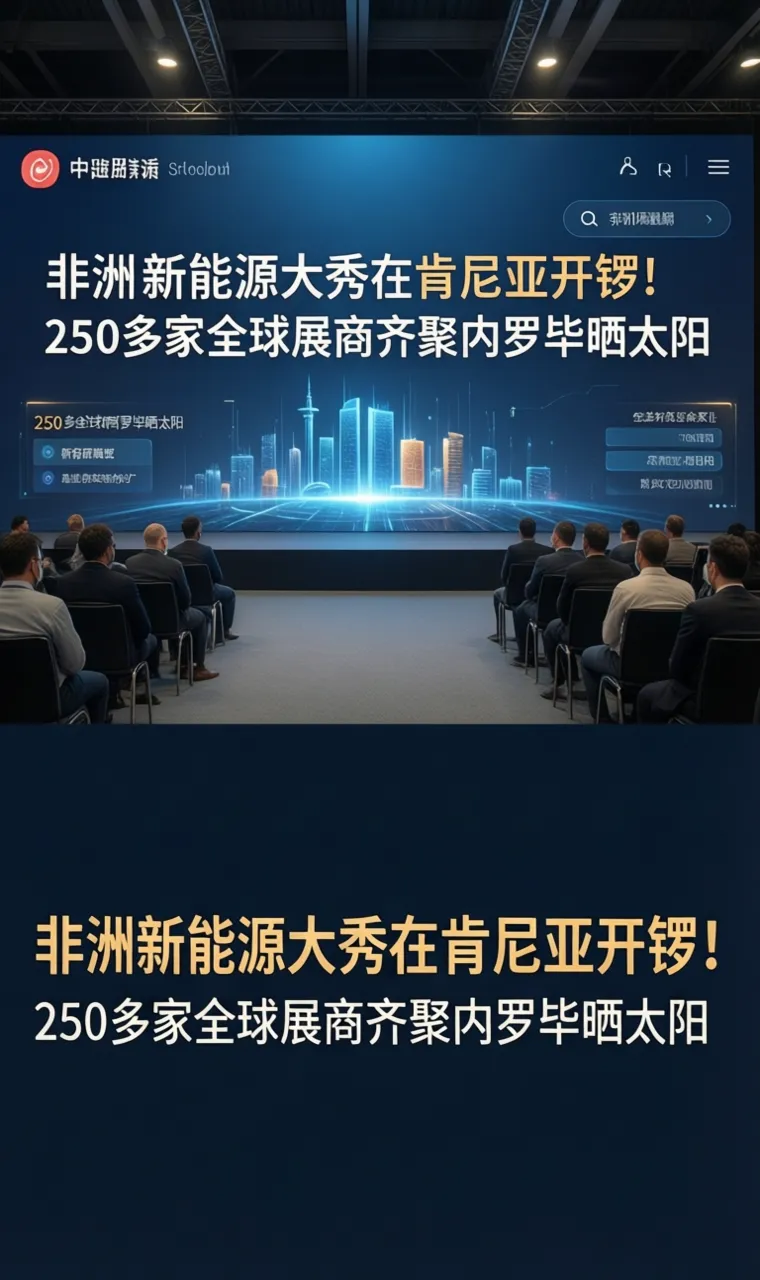 非洲新能源大秀在肯尼亚开锣！250多家全球展商齐聚内罗毕晒太阳