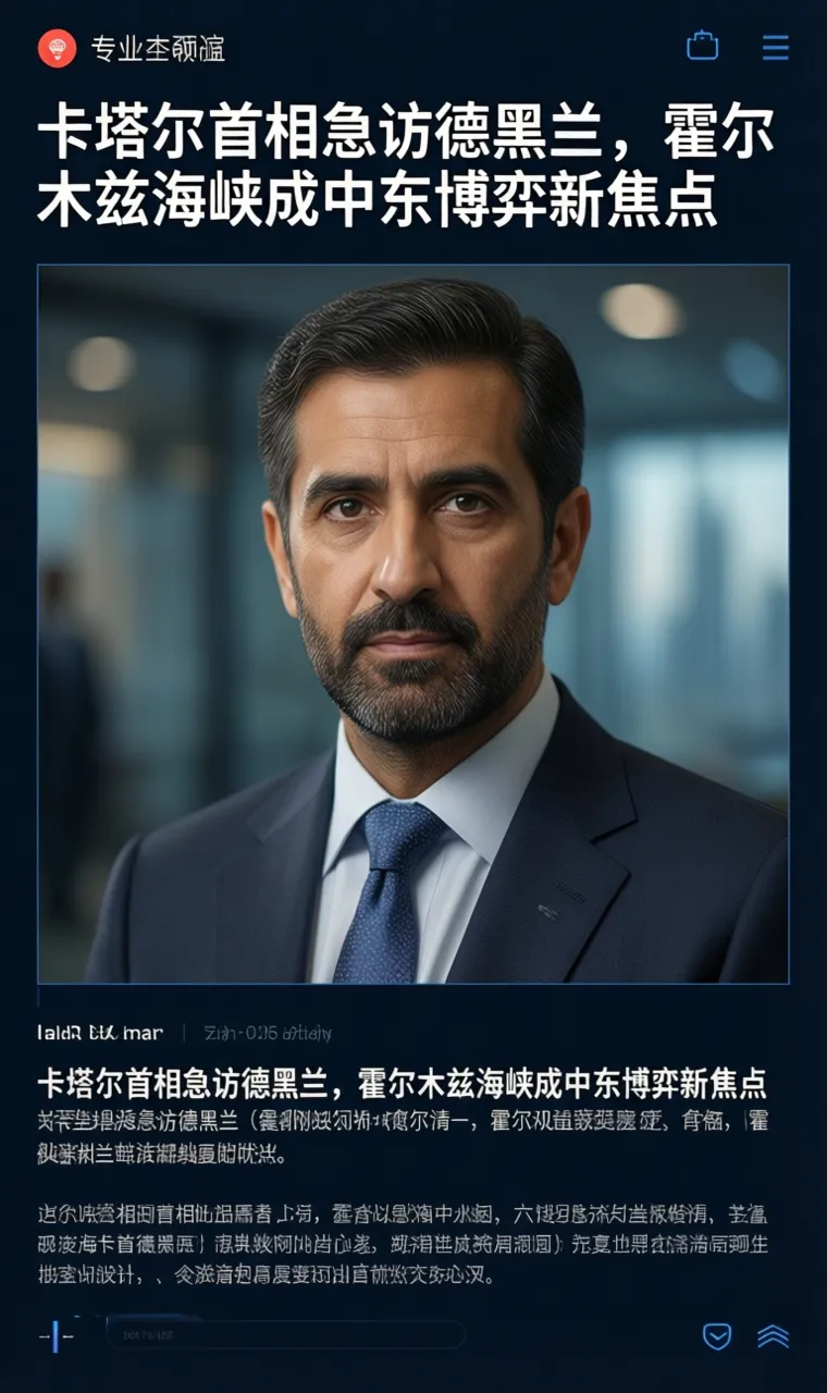 卡塔尔首相急访德黑兰，霍尔木兹海峡成中东博弈新焦点