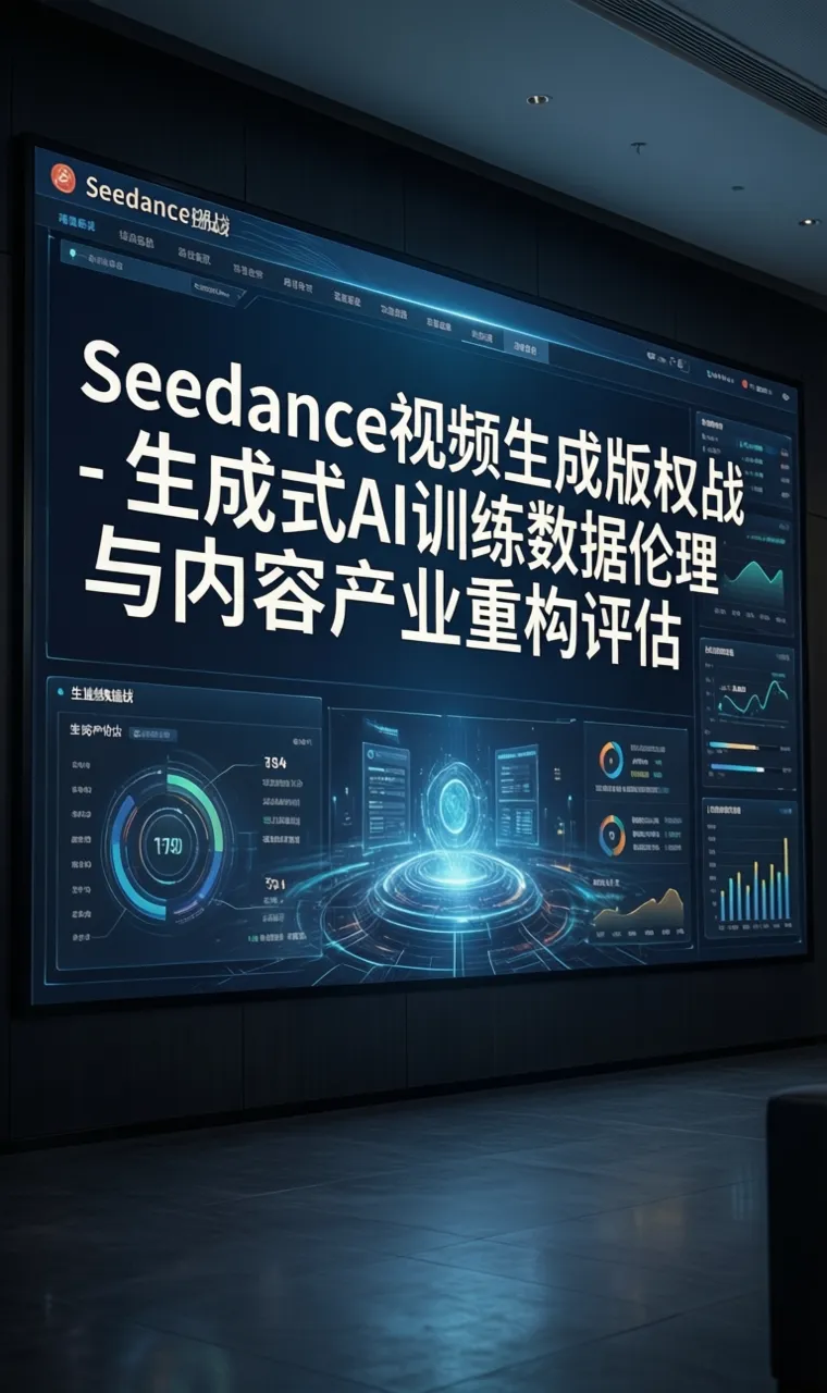 Seedance视频生成版权战 - 生成式AI训练数据伦理与内容产业重构评估