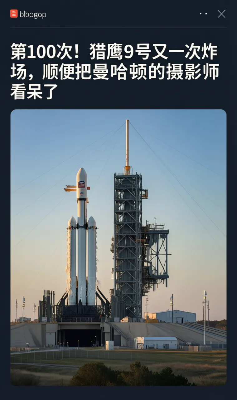 第100次！猎鹰9号又一次炸场，顺便把曼哈顿的摄影师看呆了