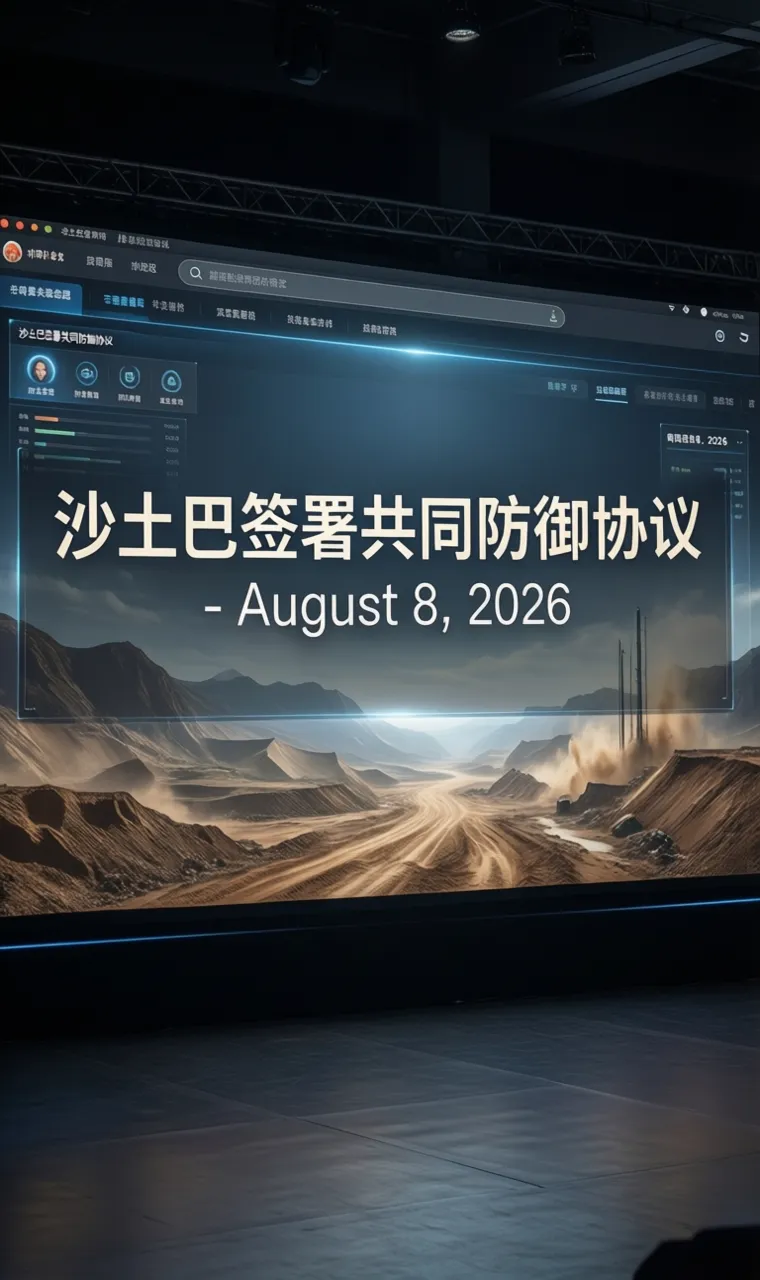 沙土巴签署共同防御协议 - August 8, 2026