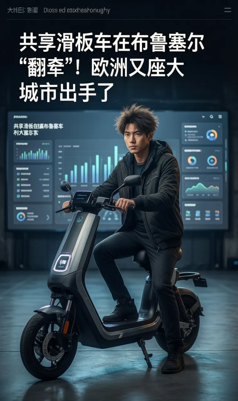 共享滑板车在布鲁塞尔