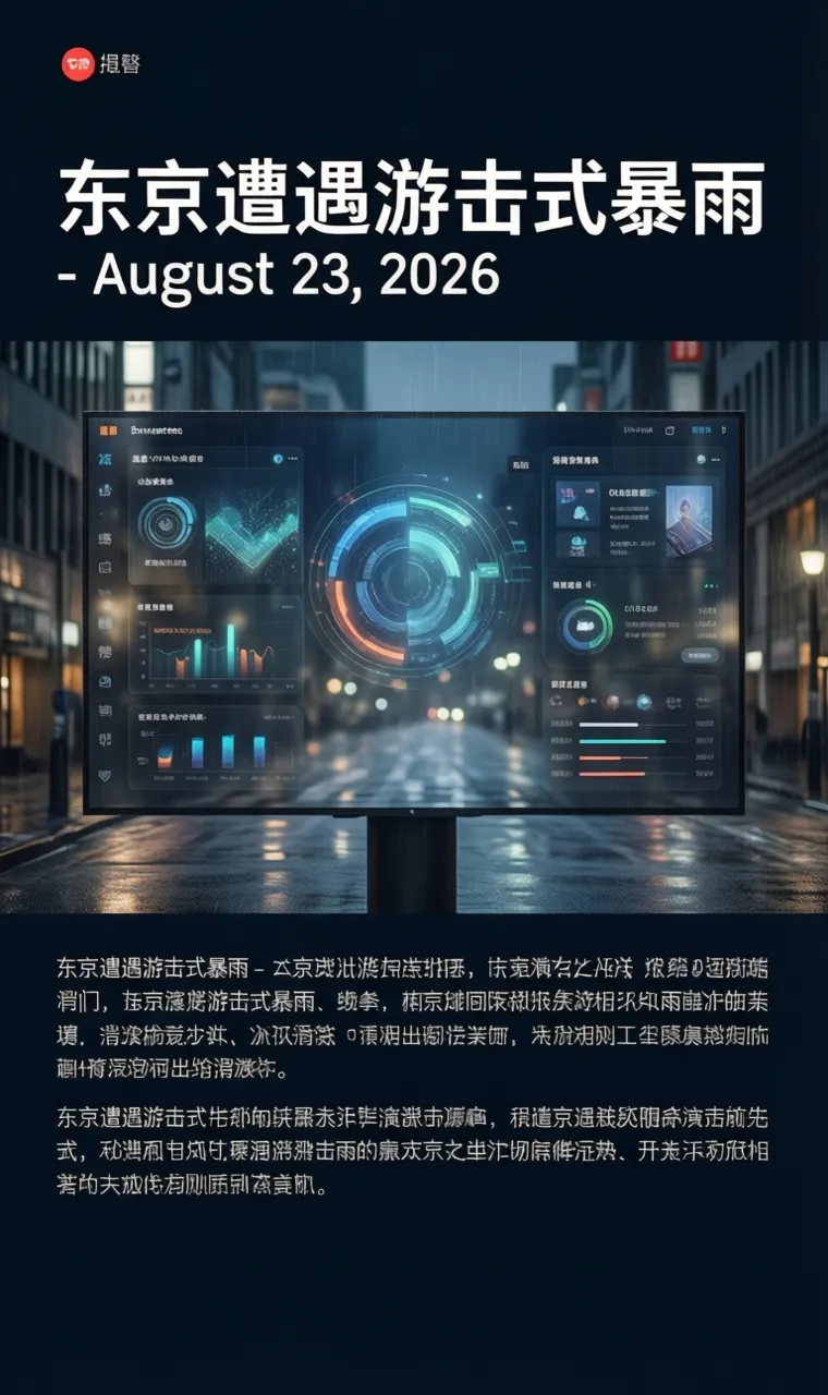 东京遭遇游击式暴雨 - August 23, 2026