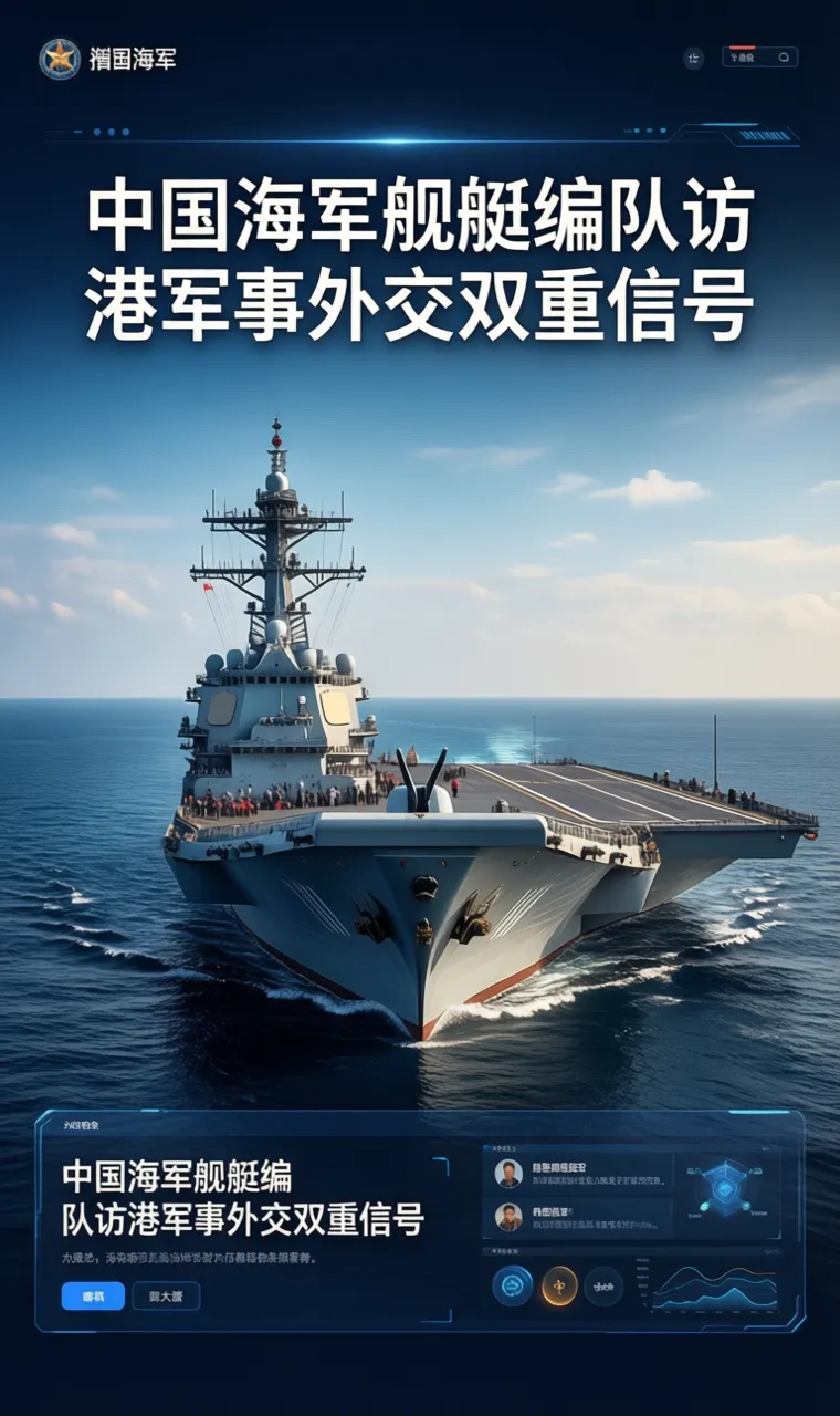 中国海军舰艇编队访港军事外交双重信号