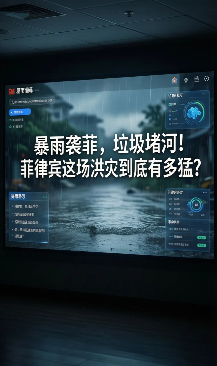 暴雨袭菲，垃圾堵河！菲律宾这场洪灾到底有多猛？