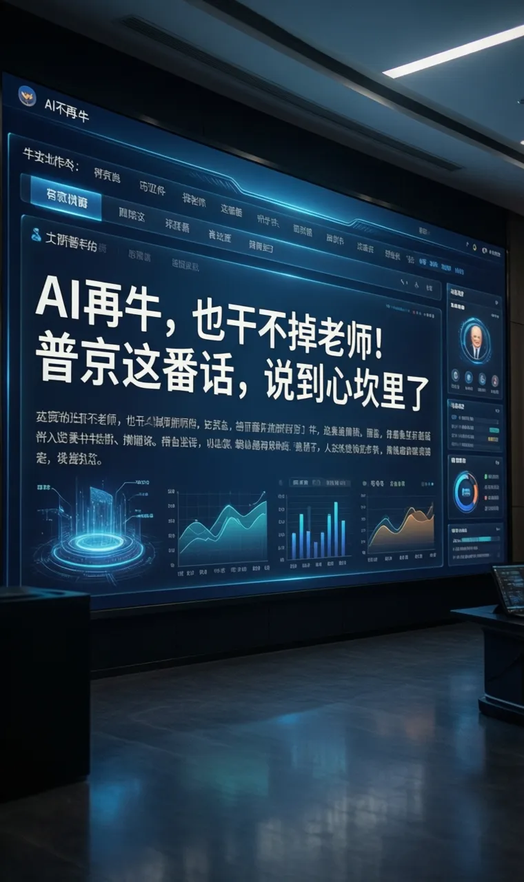 AI再牛，也干不掉老师！普京这番话，说到心坎里了