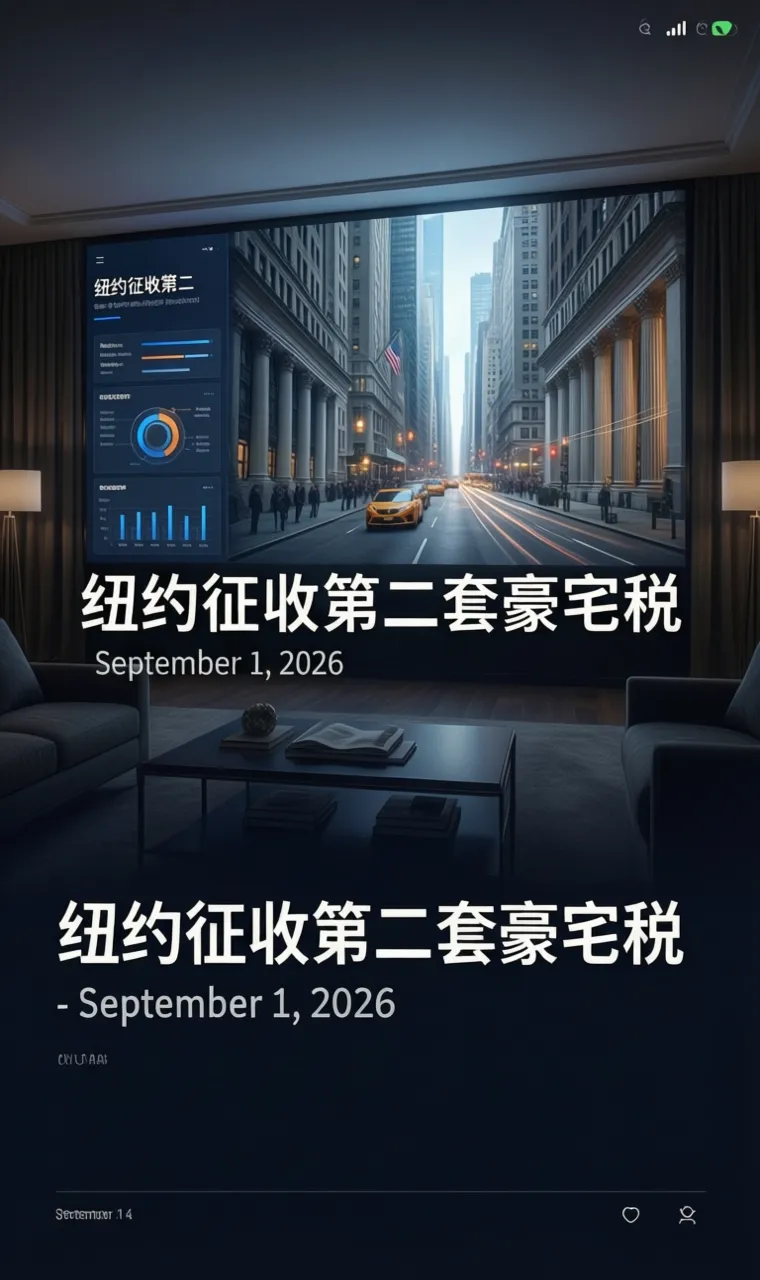 纽约征收第二套豪宅税 - September 1, 2026